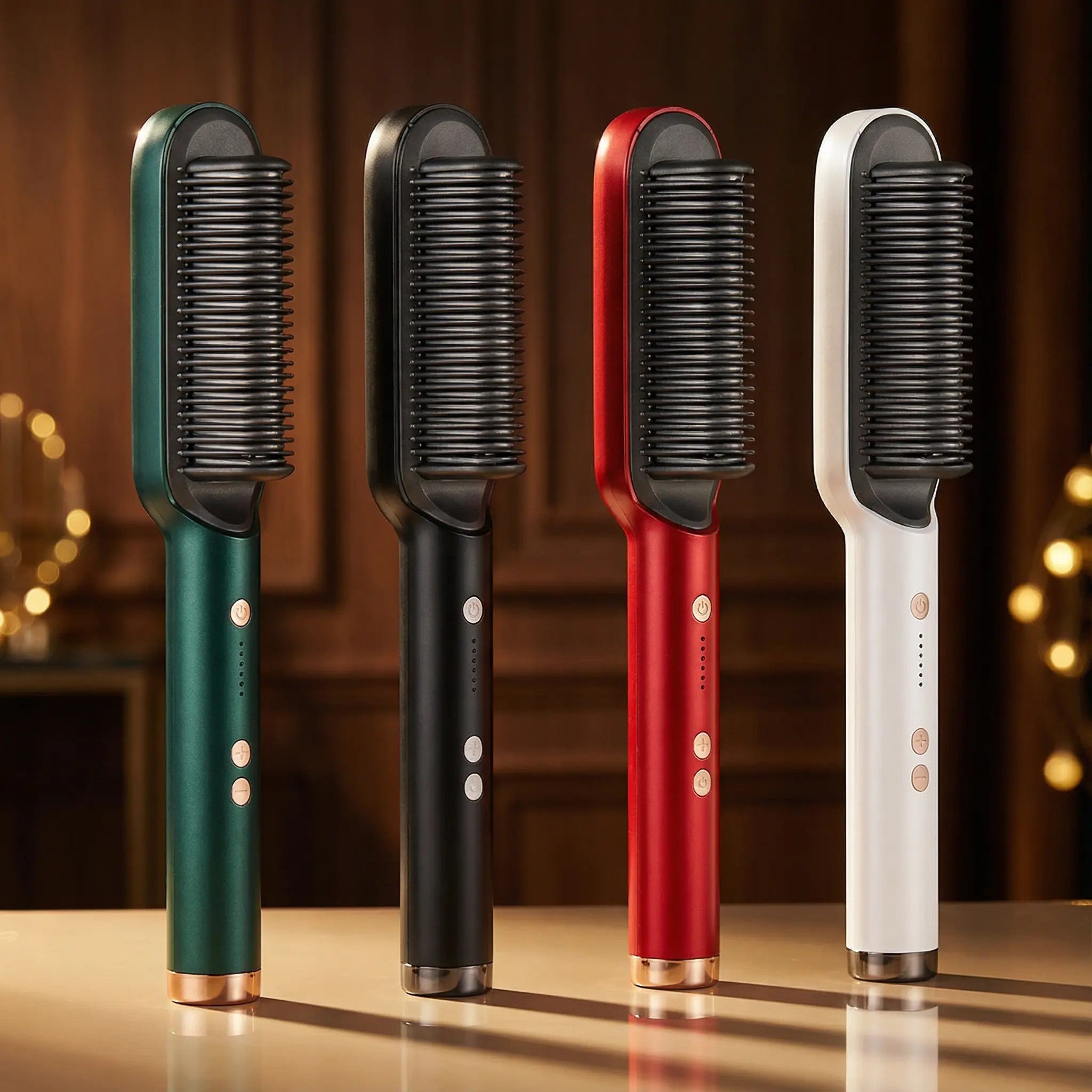 Cepillo Alisador Iónico Profesional 2 en 1 – Alisado Rápido, Antifrizz y Brillo Natural